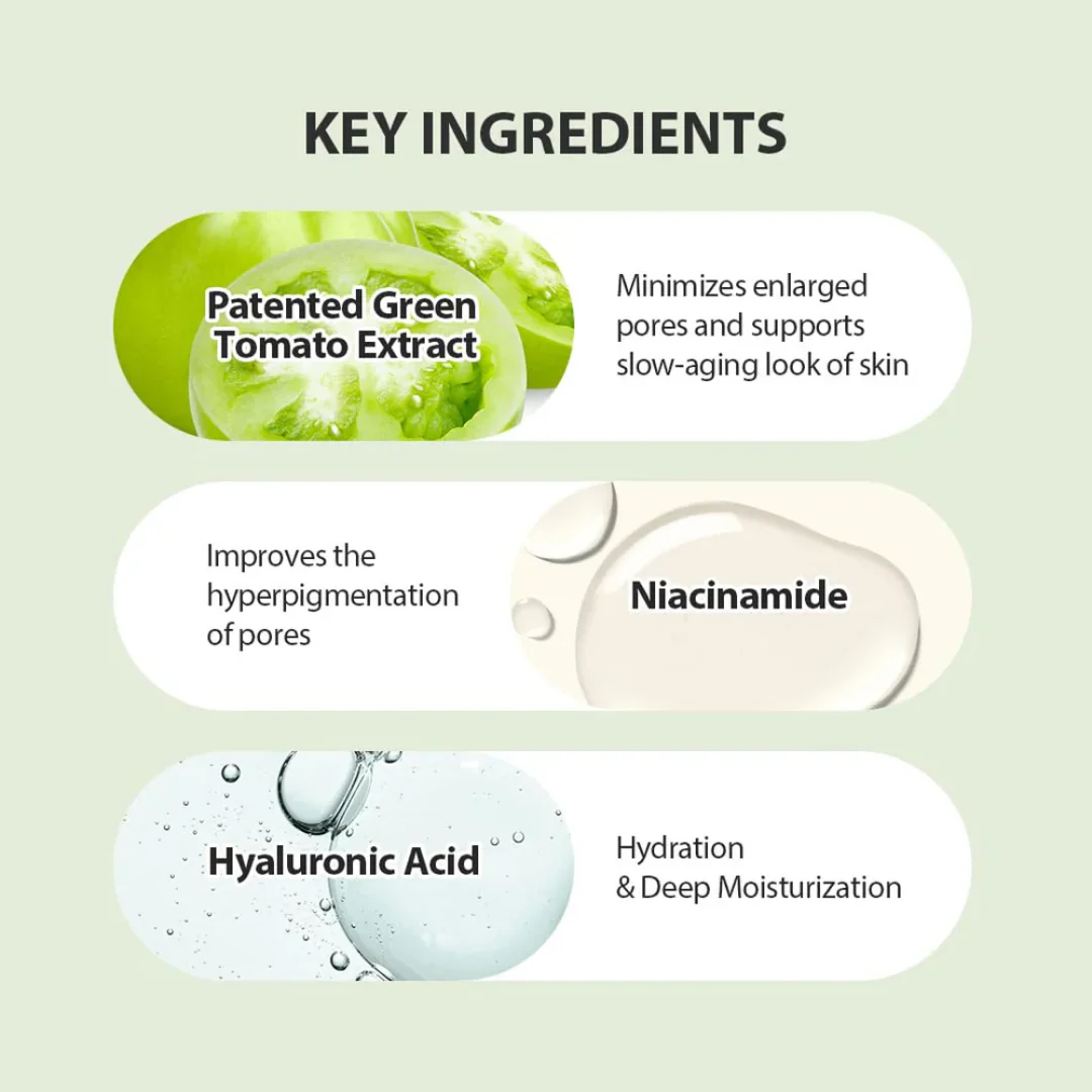 Sungboon Green Tomato Pore Lifting Ampoule+ - Image 5