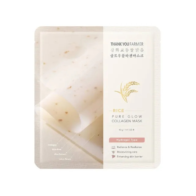 Thank You Farmer Rice Pure Glow Collagen Mask
