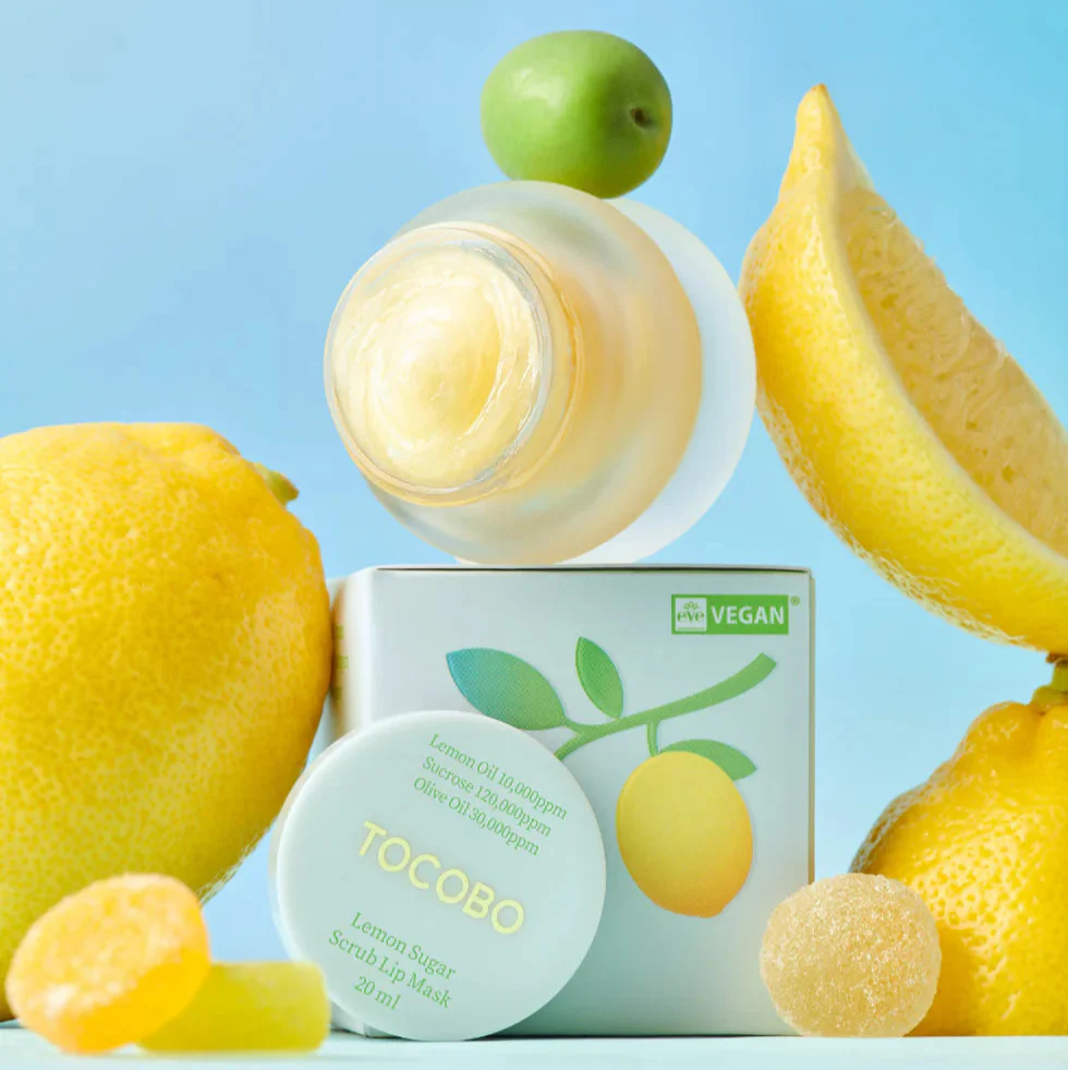 Tocobo Lemon Sugar Scrub Lip Mask 20ml - Image 3