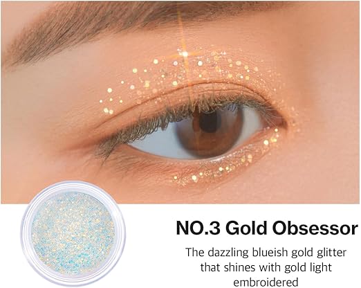 Unleashia Get Loose Glitter Gel No.3 Gold Obsessor - Image 2