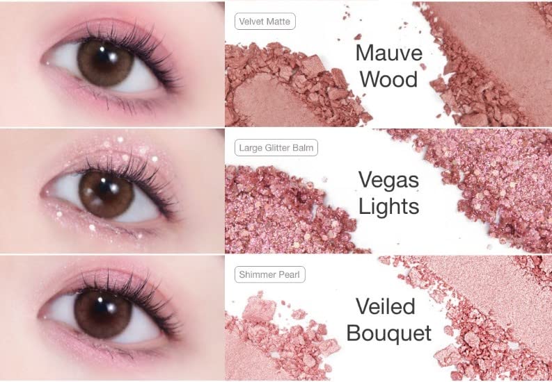 Unleashia Glitterpedia Eye Palette No.5 All of Dusty Rose - Image 2