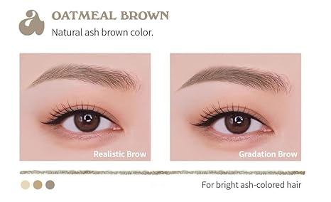 Unleashia Shaper Defining Eyebrow Pencil No.1 Oatmeal Brown - Image 3