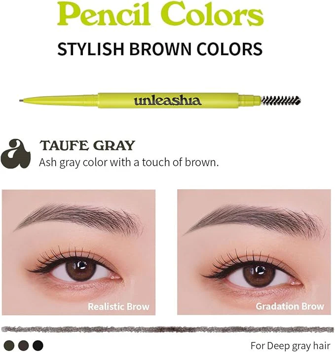 Unleashia Shaper Defining Eyebrow Pencil No.3 Taupe Gray - Image 3