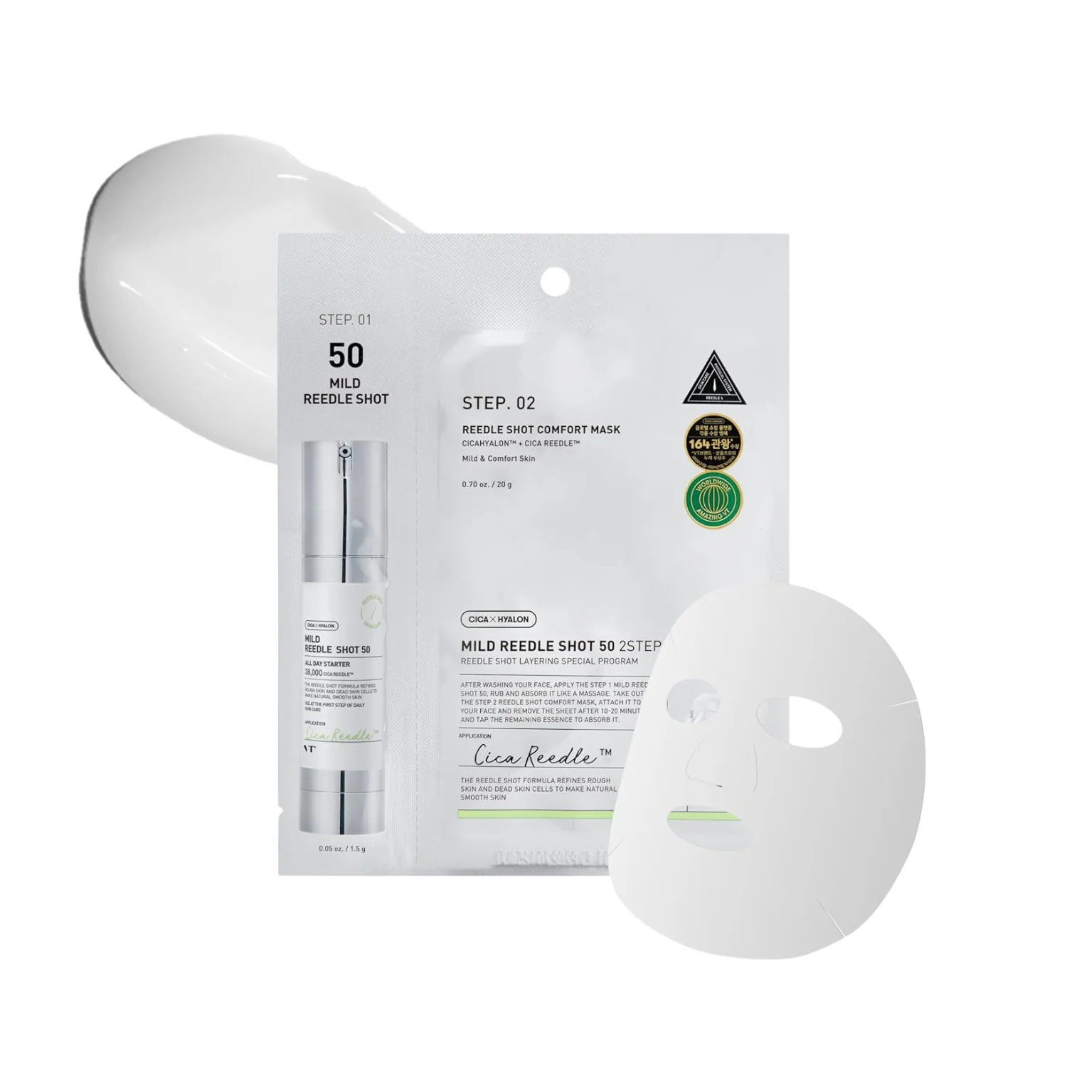 VT Cosmetics Mild Reedle Shot 50 2-Step Mask