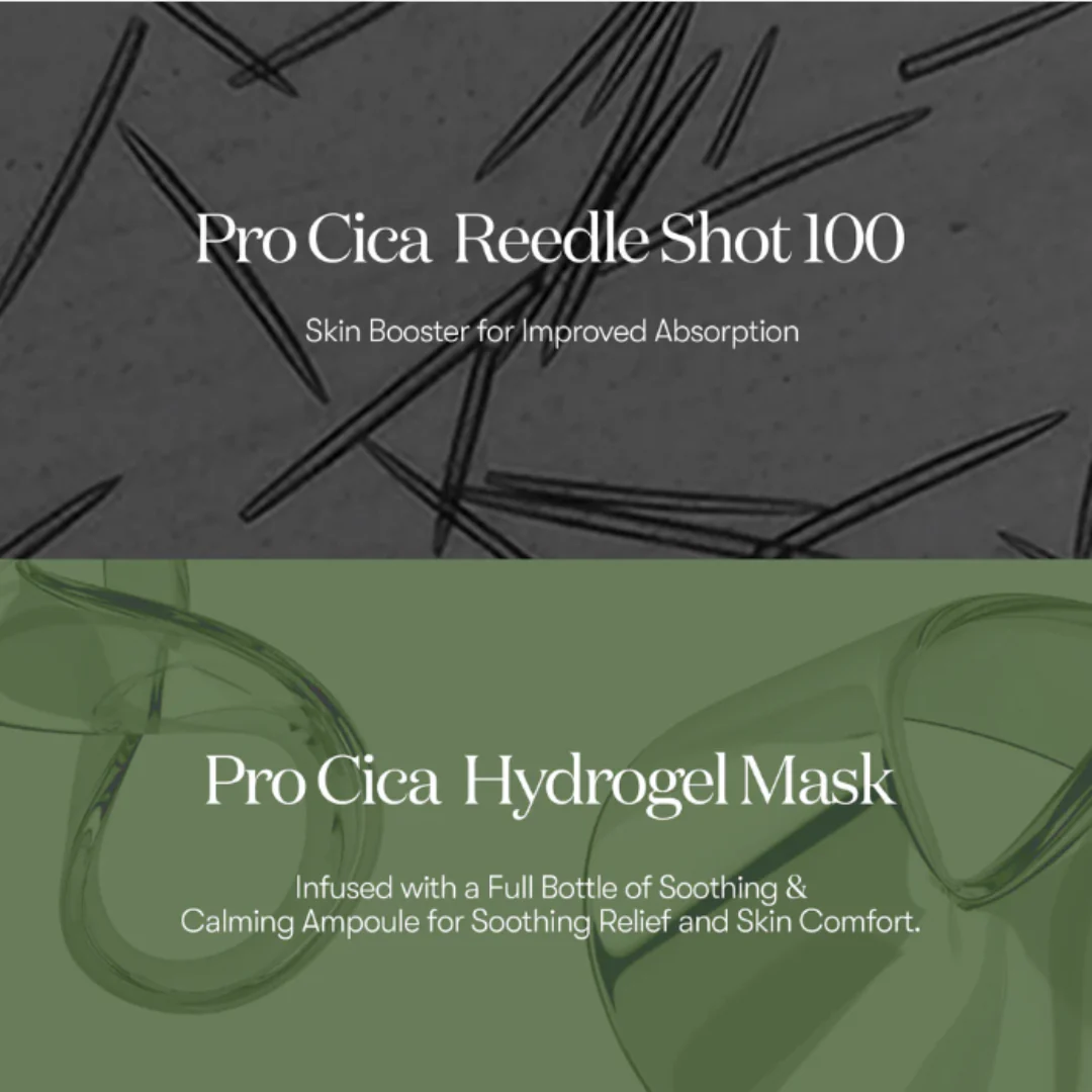 VT Cosmetics Pro Cica Reedle Shot 100 2 Step Hydrogel Mask - Image 3