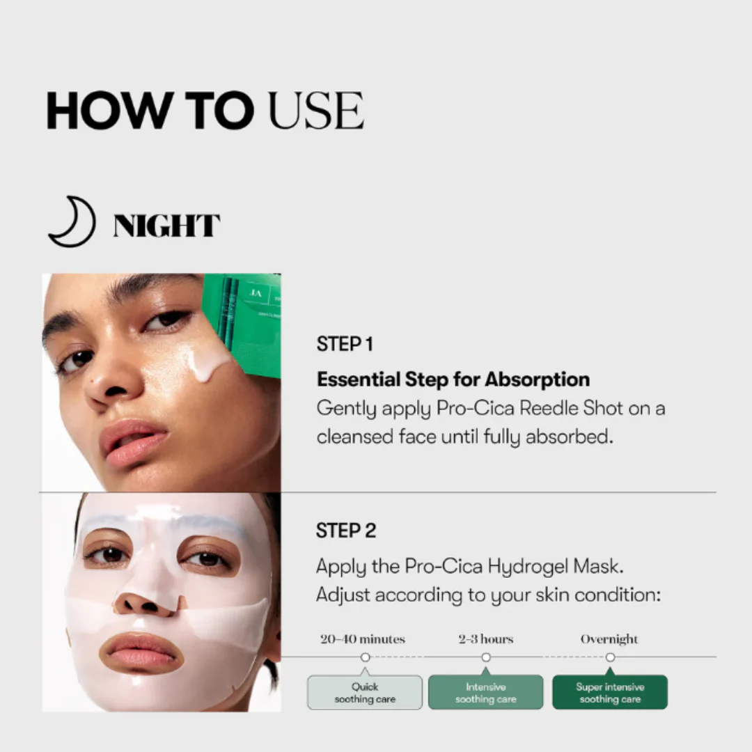 VT Cosmetics Pro Cica Reedle Shot 100 2 Step Hydrogel Mask - Image 4