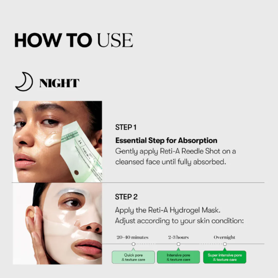 VT Cosmetics Reti-A Reedle Shot 100 2 Step Hydrogel Mask - Image 6