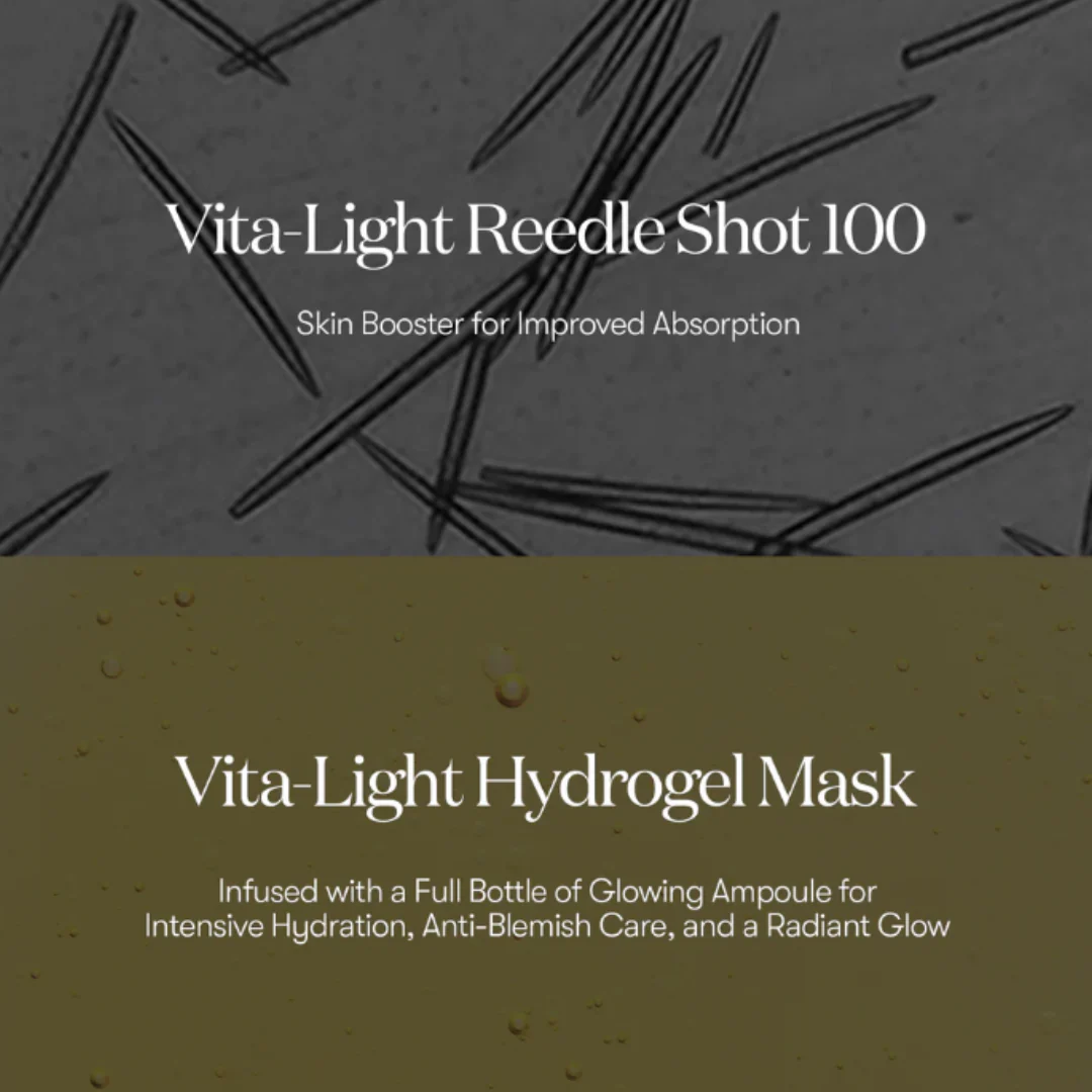 VT Cosmetics Vita-Light Reedle Shot 100 2 Step Hydrogel Mask - Image 3